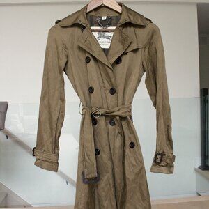 Burberry trench, viscose satin